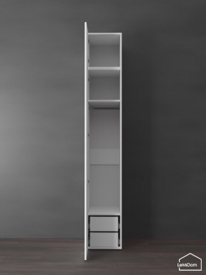 Шкаф с антресолью Linnea MHR-1POA-3 2450х400х510 (Белый-М 11.1.1) в Верхней Пышме - verhnyaya-pyshma.ok-mebel.com | фото 5