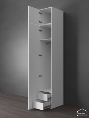 Шкаф с антресолью Linnea MHR-1POA-3 2450х400х510 (Белый-М 11.1.1) в Верхней Пышме - verhnyaya-pyshma.ok-mebel.com | фото 6