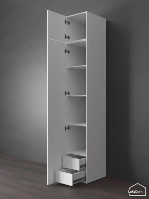 Шкаф с антресолью Linnea MHR-1POA-4 2450х400х510 (Белый-М 11.1.1) в Верхней Пышме - verhnyaya-pyshma.ok-mebel.com | фото 5