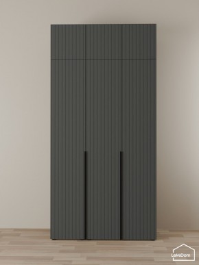 Шкаф с антресолью Linnea MHR-3A-2 2450х1200х510 (Графит-М 11.1.25) в Верхней Пышме - verhnyaya-pyshma.ok-mebel.com | фото