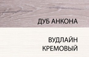 Шкаф угловой с полками 97х97, OLIVIA, цвет вудлайн крем/дуб анкона в Верхней Пышме - verhnyaya-pyshma.ok-mebel.com | фото 4