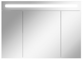 Шкаф-зеркало Аврора 100 с подсветкой LED Домино (DV8012HZ) в Верхней Пышме - verhnyaya-pyshma.ok-mebel.com | фото