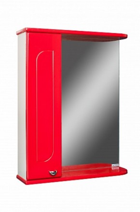 Шкаф-зеркало Радуга Красный 50 левый АЙСБЕРГ (DA1122HZR) в Верхней Пышме - verhnyaya-pyshma.ok-mebel.com | фото 1