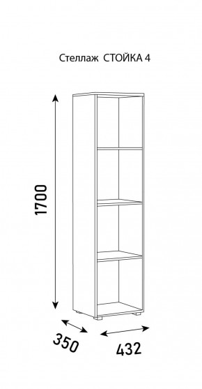 Стеллаж Стойка 4 в Верхней Пышме - verhnyaya-pyshma.ok-mebel.com | фото 6