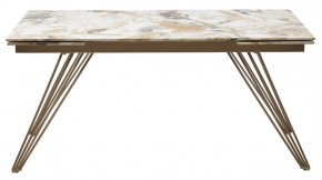 Стол ACERRA NEW 160 GLOSS GRAND JADE SOLID CERAMIC/ каркас цвета шампань, ®DISAUR в Верхней Пышме - verhnyaya-pyshma.ok-mebel.com | фото 12