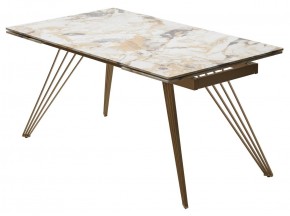 Стол ACERRA NEW 160 GLOSS GRAND JADE SOLID CERAMIC/ каркас цвета шампань, ®DISAUR в Верхней Пышме - verhnyaya-pyshma.ok-mebel.com | фото 14