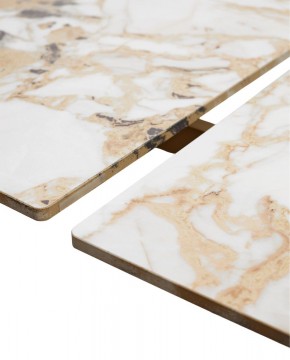 Стол ACERRA NEW 160 GLOSS GRAND JADE SOLID CERAMIC/ каркас цвета шампань, ®DISAUR в Верхней Пышме - verhnyaya-pyshma.ok-mebel.com | фото 8