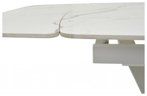 Стол ALATRI 120 GLOSS STATUARIO WHITE SOLID CERAMIC / WHITE, ®DISAUR в Верхней Пышме - verhnyaya-pyshma.ok-mebel.com | фото 3