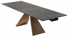 Стол ALES 180 BLACK GRAVE SOLID CERAMIC, керамика / бронзовый, ®DISAUR в Верхней Пышме - verhnyaya-pyshma.ok-mebel.com | фото 7