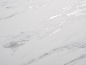 Стол BELLUNO 160 MARBLES KL-99 Белый мрамор матовый, итальянская керамика/ белый каркас, ®DISAUR в Верхней Пышме - verhnyaya-pyshma.ok-mebel.com | фото 3