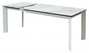 Стол CREMONA 160 KL-188 Контрастный мрамор / белый каркас, ®DISAUR в Верхней Пышме - verhnyaya-pyshma.ok-mebel.com | фото 6