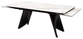 Стол IVAR 180 MARBLES KL-188 Контрастный мрамор, итальянская керамика, ®DISAUR в Верхней Пышме - verhnyaya-pyshma.ok-mebel.com | фото 7