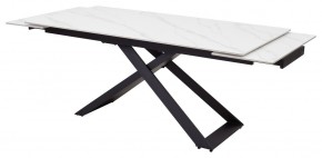 Стол LIVORNO 180 MATT WHITE MARBLE SOLID CERAMIC / BLACK, ®DISAUR в Верхней Пышме - verhnyaya-pyshma.ok-mebel.com | фото 5