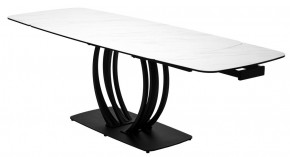 Стол MATERA 160 MARBLES KL-99 Белый мрамор матовый, итальянская керамика/ черный каркас, ®DISAUR в Верхней Пышме - verhnyaya-pyshma.ok-mebel.com | фото 8