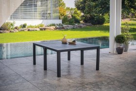 Стол раскладной Джули (Julie Double table 2 configurations) Графит в Верхней Пышме - verhnyaya-pyshma.ok-mebel.com | фото 2