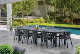 Стол раскладной Джули (Julie Double table 2 configurations) Графит в Верхней Пышме - verhnyaya-pyshma.ok-mebel.com | фото 4