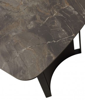 Стол RASMUS 160 KL-80 Серый мрамор, итальянская керамика / черный каркас, ®DISAUR в Верхней Пышме - verhnyaya-pyshma.ok-mebel.com | фото 9
