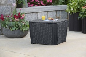 Стол-сундук Лузон Плюс (Luzon Plus Flat Wicker), графит в Верхней Пышме - verhnyaya-pyshma.ok-mebel.com | фото
