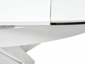Стол TRENTO 120 HIGH GLOSS STATUARIO Белый мрамор глянцевый, керамика/ белый каркас, ®DISAUR в Верхней Пышме - verhnyaya-pyshma.ok-mebel.com | фото 10