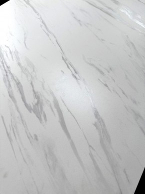 Стол VASTO 180 MARBLES KL-99 Белый мрамор матовый, итальянская керамика/ черный каркас, ®DISAUR в Верхней Пышме - verhnyaya-pyshma.ok-mebel.com | фото 3