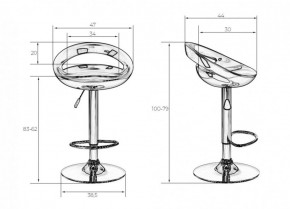 Стул барный DOBRIN DISCO LM-1010 (белый) в Верхней Пышме - verhnyaya-pyshma.ok-mebel.com | фото 2