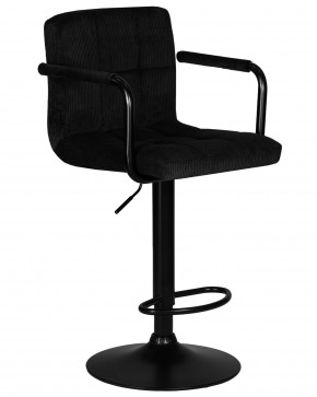 Стул барный DOBRIN KRUGER ARM BLACK, черный вельвет (LAR-E2041-52) в Верхней Пышме - verhnyaya-pyshma.ok-mebel.com | фото 2