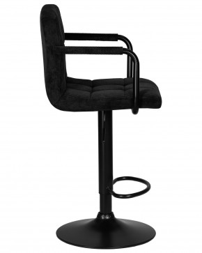 Стул барный DOBRIN KRUGER ARM BLACK, черный вельвет (LAR-E2041-52) в Верхней Пышме - verhnyaya-pyshma.ok-mebel.com | фото 3