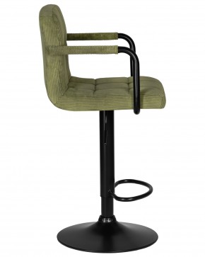 Стул барный DOBRIN KRUGER ARM BLACK, зеленый вельвет (LAR-E2041-7) в Верхней Пышме - verhnyaya-pyshma.ok-mebel.com | фото 3
