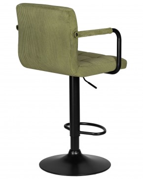 Стул барный DOBRIN KRUGER ARM BLACK, зеленый вельвет (LAR-E2041-7) в Верхней Пышме - verhnyaya-pyshma.ok-mebel.com | фото 4