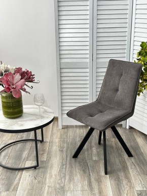 Стул BRONX, 360 град. поворот. B28 Темно-серый, велюр / черный каркас, М-City в Верхней Пышме - verhnyaya-pyshma.ok-mebel.com | фото 4