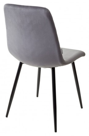 Стул DUKE BLUVEL-14 GREY, велюр / черный каркас М-City в Верхней Пышме - verhnyaya-pyshma.ok-mebel.com | фото 3