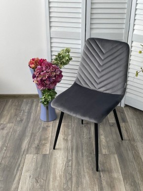 Стул DUKE BLUVEL-14 GREY, велюр / черный каркас М-City в Верхней Пышме - verhnyaya-pyshma.ok-mebel.com | фото 5