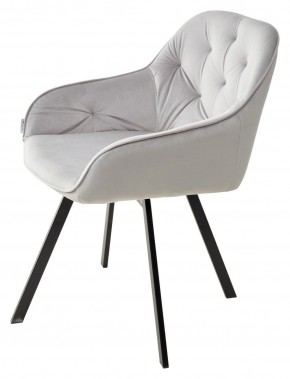 Стул GALE 360 град. поворот. BLUVEL-03 LIGHT GREY, велюр/ черный каркас, М-City в Верхней Пышме - verhnyaya-pyshma.ok-mebel.com | фото 5