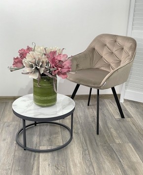 Стул GALE 360 град. поворот. BLUVEL-40 BEIGE, велюр/ черный каркас, М-City в Верхней Пышме - verhnyaya-pyshma.ok-mebel.com | фото 2