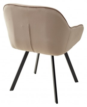 Стул GALE 360 град. поворот. BLUVEL-40 BEIGE, велюр/ черный каркас, М-City в Верхней Пышме - verhnyaya-pyshma.ok-mebel.com | фото 4
