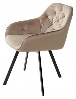 Стул GALE 360 град. поворот. BLUVEL-40 BEIGE, велюр/ черный каркас, М-City в Верхней Пышме - verhnyaya-pyshma.ok-mebel.com | фото 5
