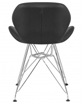 Стул обеденный DOBRIN BUTTERFLY CHROME, ножки хром, цвет чёрный в Верхней Пышме - verhnyaya-pyshma.ok-mebel.com | фото 5