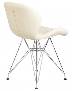 Стул обеденный DOBRIN BUTTERFLY CHROME, ножки хром, цвет кремовый в Верхней Пышме - verhnyaya-pyshma.ok-mebel.com | фото 4
