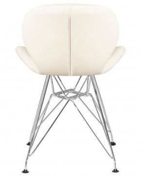 Стул обеденный DOBRIN BUTTERFLY CHROME, ножки хром, цвет кремовый в Верхней Пышме - verhnyaya-pyshma.ok-mebel.com | фото 5