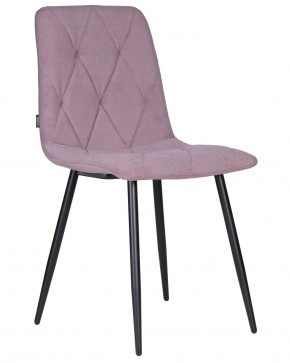 Стул обеденный DOBRIN CHILLY ROMBO, Лавандовый Simple 48, основание черное в Верхней Пышме - verhnyaya-pyshma.ok-mebel.com | фото