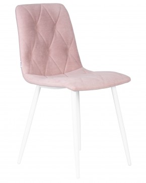 Стул обеденный DOBRIN CHILLY ROMBO, Розовый Simple 03, основание белый в Верхней Пышме - verhnyaya-pyshma.ok-mebel.com | фото 2