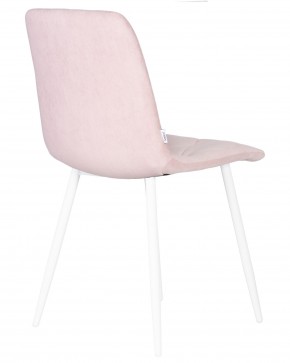 Стул обеденный DOBRIN CHILLY ROMBO, Розовый Simple 03, основание белый в Верхней Пышме - verhnyaya-pyshma.ok-mebel.com | фото 4