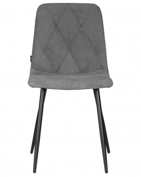 Стул обеденный DOBRIN CHILLY ROMBO, Серый Simple 33, основание черное в Верхней Пышме - verhnyaya-pyshma.ok-mebel.com | фото 6