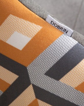 Стул обеденный DOBRIN MARKUS, ЭМАЛЬ ЧЕРНЫЙ МУАР ткань Candy Graphite+Escada Ochre в Верхней Пышме - verhnyaya-pyshma.ok-mebel.com | фото 10