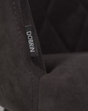 Стул обеденный DOBRIN ROBY, ЭМАЛЬ ЧЕРНЫЙ МУАР велюр Catania Espresso в Верхней Пышме - verhnyaya-pyshma.ok-mebel.com | фото 9
