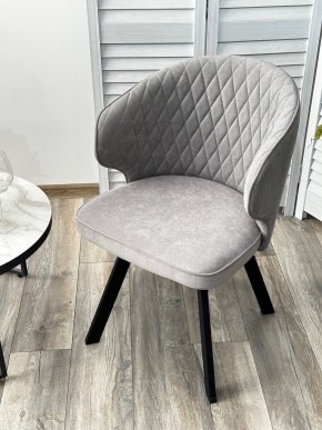 Стул SKAT 360 град. поворот. B22 Серый, велюр / черный каркас, М-City в Верхней Пышме - verhnyaya-pyshma.ok-mebel.com | фото 3