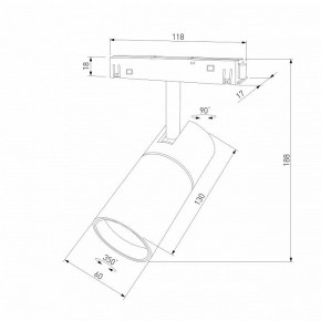 Светильник на штанге Elektrostandard Slim Magnetic a069471 в Верхней Пышме - verhnyaya-pyshma.ok-mebel.com | фото 4