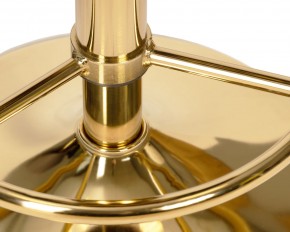 Табурет барный DOBRIN BRUNO GOLD, серый велюр (MJ9-75) в Верхней Пышме - verhnyaya-pyshma.ok-mebel.com | фото 4