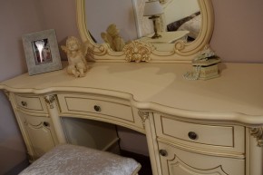 Туалетный стол + Зеркало Мона Лиза (крем) в Верхней Пышме - verhnyaya-pyshma.ok-mebel.com | фото 5