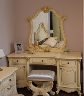 Туалетный стол + Зеркало Мона Лиза (крем) в Верхней Пышме - verhnyaya-pyshma.ok-mebel.com | фото 6